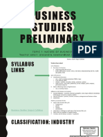 Business Studies Preliminary: Topic 1: Nature of Business Teacher Email: Alexandra - Newman@det - Nsw.edu - Au