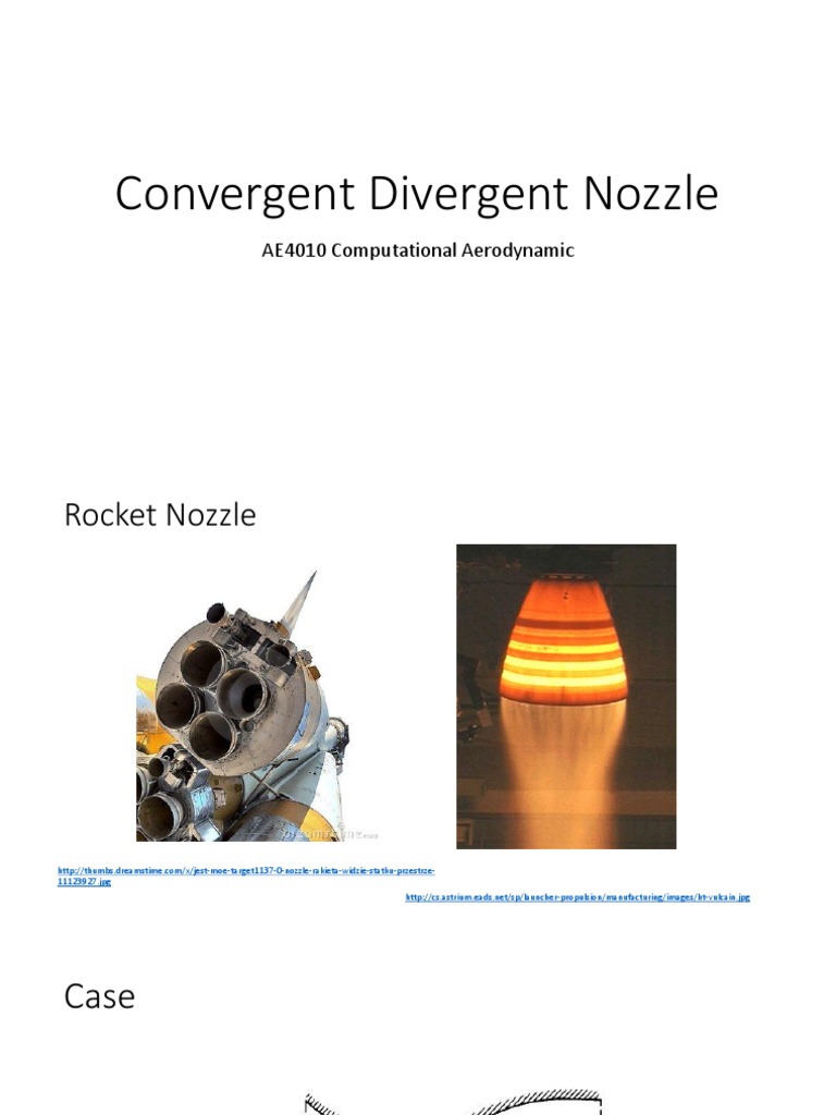 Convergent Divergent Rocket Nozzle Analysis | PDF