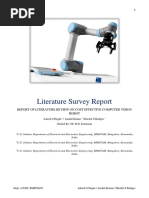 Literature Survey Report: Report of Literature Review On Cost Effective Computer Vision Robot