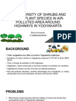The Diversity of Shrubs and Trees Plant Species in Air-Polluted Area Around Highways in Yogyakarta