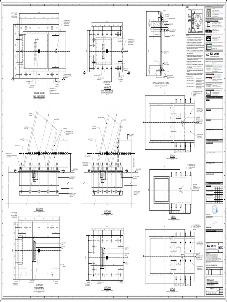10 Pedestal Base Plate Details Bhetcmb01Drs0907 PDF Mechanical