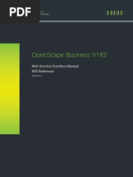 Openscape Business V1R2: Web Services Interface Manual Wsi Reference