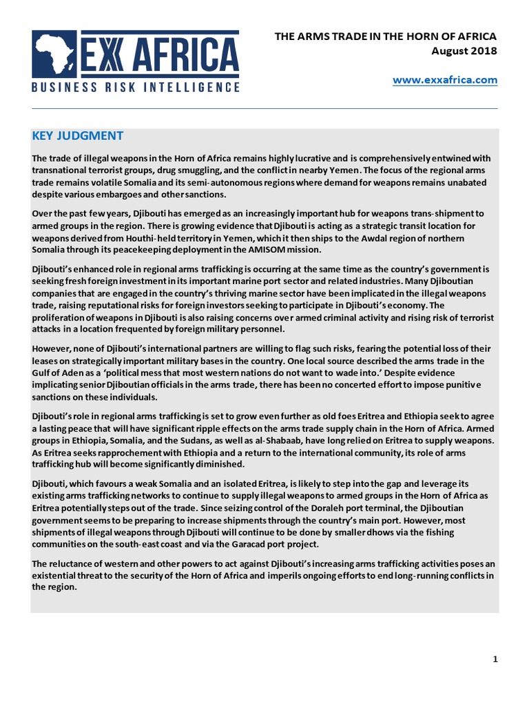Exx Africa Report - Horn of Africa Arms Trade | PDF | Eritrea | Somalia