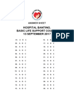 Answer Sheet Bls2017