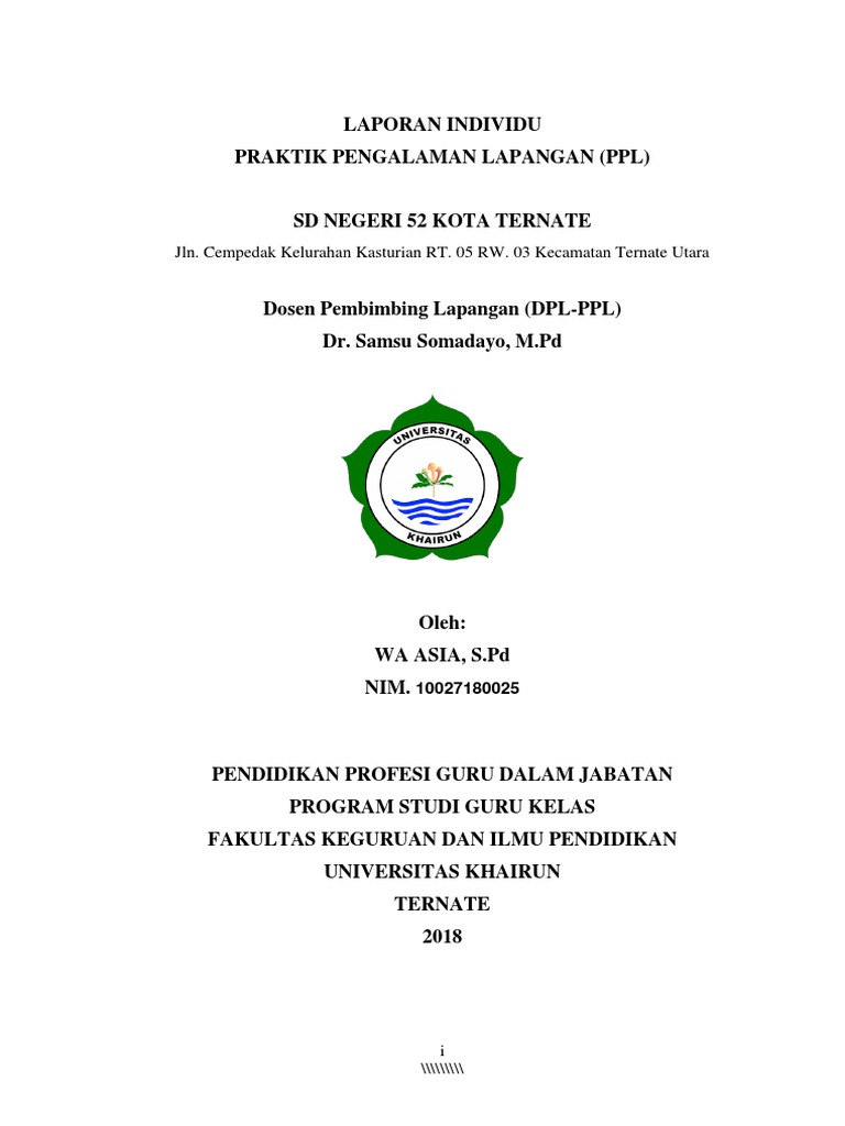 Laporan Ppl Ppg Docx