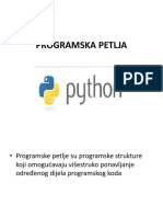 Python - Programska Petlja For