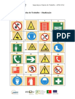 Segurança sinalização trabalho