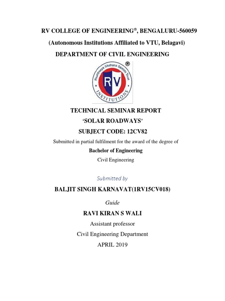 RV College of Engineering, BENGALURU560059 (Autonomous Institutions