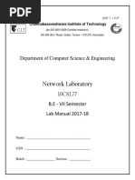 Network Laboratory: Department of Computer Science & Engineering