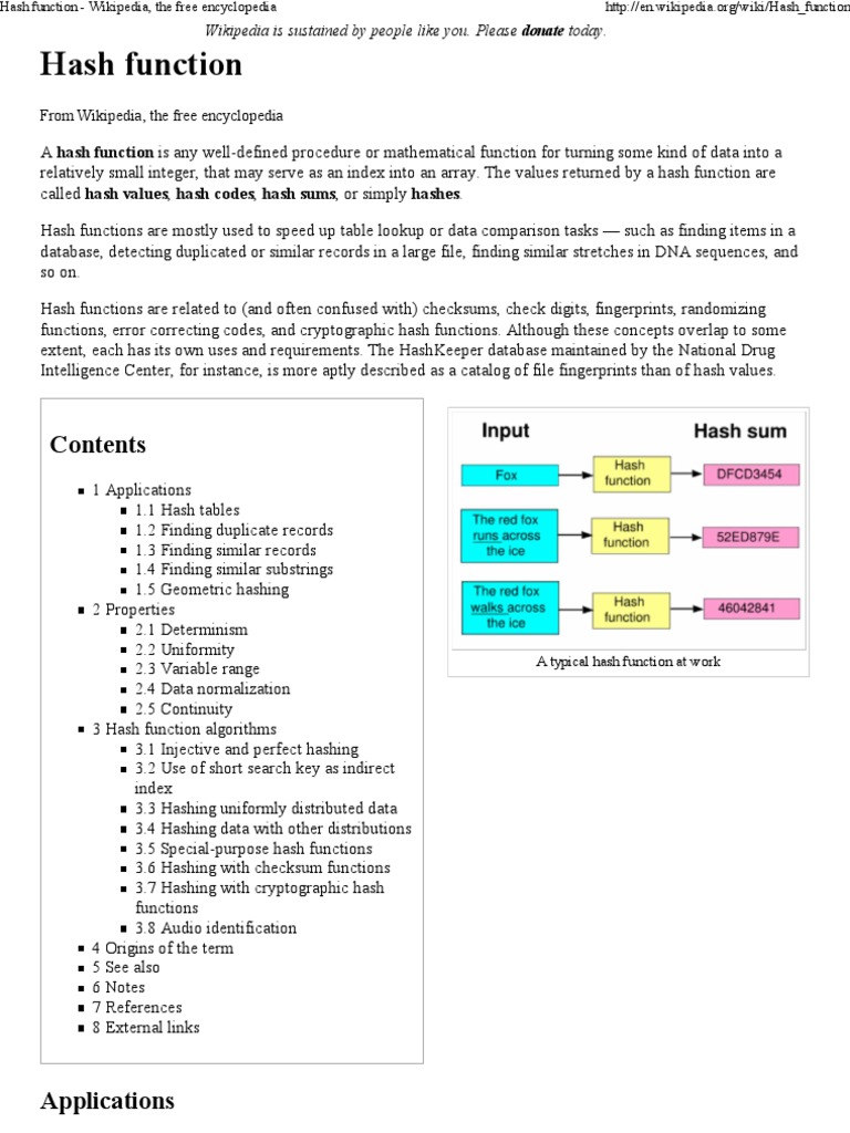 Hash Function Instruction Count | PDF | Database Index | Function ...