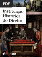 CLAVERO, Bartolome. Instituição Histórica Do Direito