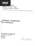 Qatar Gen Conditions of Contract