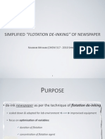 Simplified (undergraduate lab-scale) "Flotation de-inking" of newspaper print