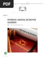 Divorcio Judicial de Mutuo Acuerdo - Divorcio Facil