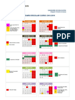 Granada Calendario Escolar 2018 2019 0 PDF