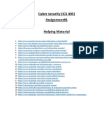 Cyber Security (ICS 405) Assignment#1 Helping Material