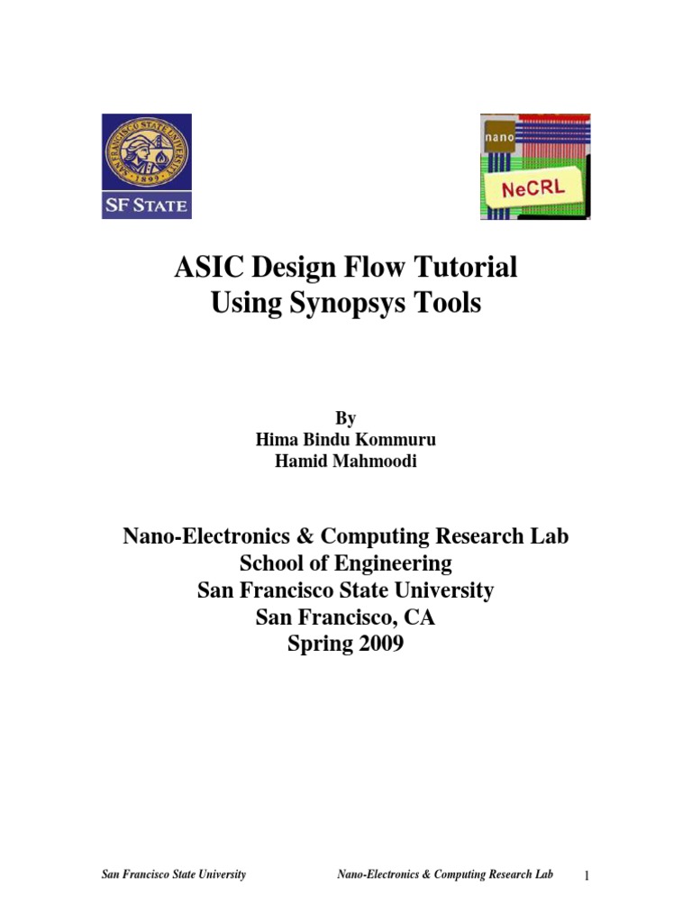 ASIC Design Flow Tutorial PDF | PDF | Business