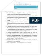 Chapter: 5.4 WWW Topic: 5.4.1 World Wide Web: E-Content of Internet Technology and Web Design