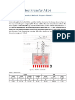 Heat Transfer A414: Numerical Methods Project - Week 3