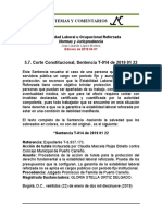 Estabilidad Laboral Reforzada 5.8. 2019 01 22 T-014