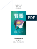 ANALISIS NOVEL PULANG