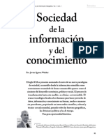 Sociedad de La Informacion y Conocimiento PDF