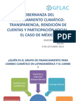 Gobernanza financiamiento climático: transparencia y participación en México