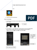 How To Begin A Digital Drawing Using Procreate