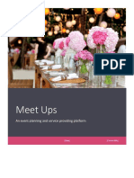 Meet Ups: An Event Planning and Service Providing Platform