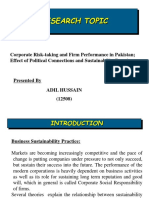 Corporate Risk-taking and Firm Performance in Pakistan (35