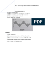 AC Sinusoidal Voltage Characteristics