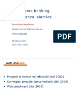 Intervento Napolitano Welcomebanking e Finanza Islamica Biella 19 Febbraio 2010