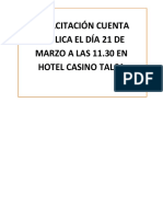 Capacitación Cuenta Pública El Día 21 de Marzo A Las 11