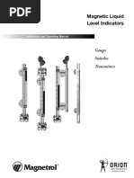 Magnetic Liquid Level Indicators: Gauges Switches Transmitters