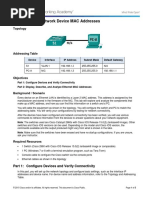 5.1.2.8 Lab - Viewing Network Device MAC Addresses