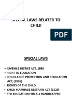 Special Laws Related To Child