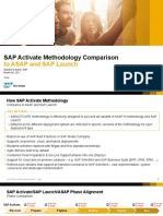 Comparison SAP Activate ASAP SAP Launch