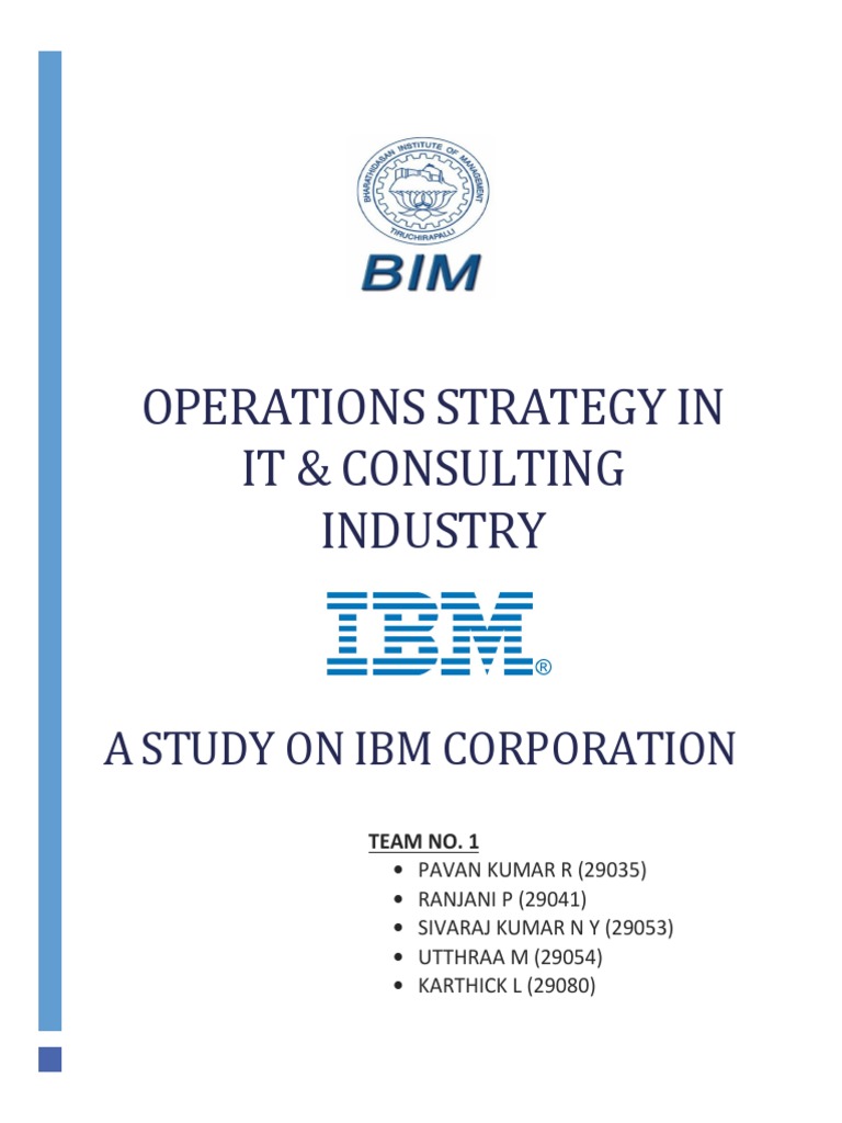 IBM Operations Strategy Analysis | PDF | Electronic Waste | Cloud Computing