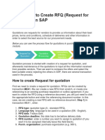 Create RFQs in SAP with ME41