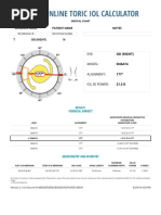Barrett Toric IOL Calculator v2.0 | PDF