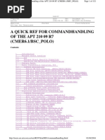 A Quick Ref For Commandhandling