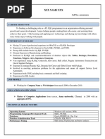 Oracle Resume