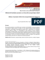 Dialnet InfluenciaDelNacimientoPrematuroEnElDesarrolloNeur 5578189 PDF