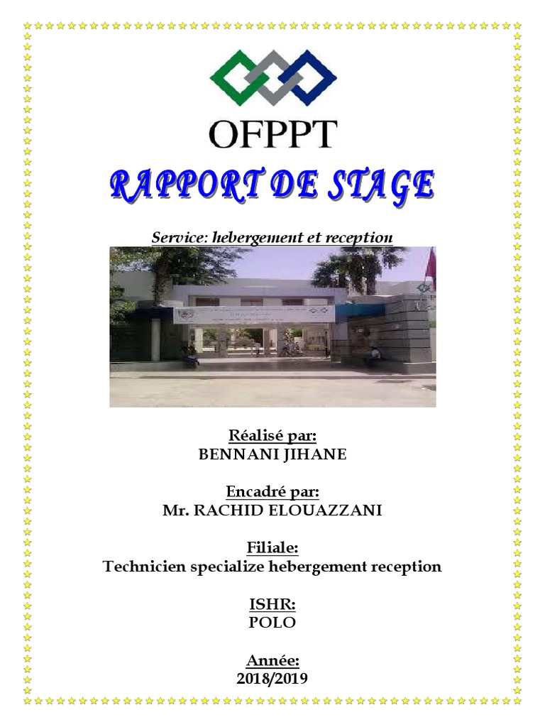 Rapport De Stage Reception D Hotel Doc RAPPORT DE STAGE Service Hotel | PDF | Tourisme | Économie