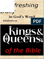 Emphasis on "Kings & Queens of the Bible"  May 2019 