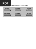 Injury and Illness Incidence Rate Calculator