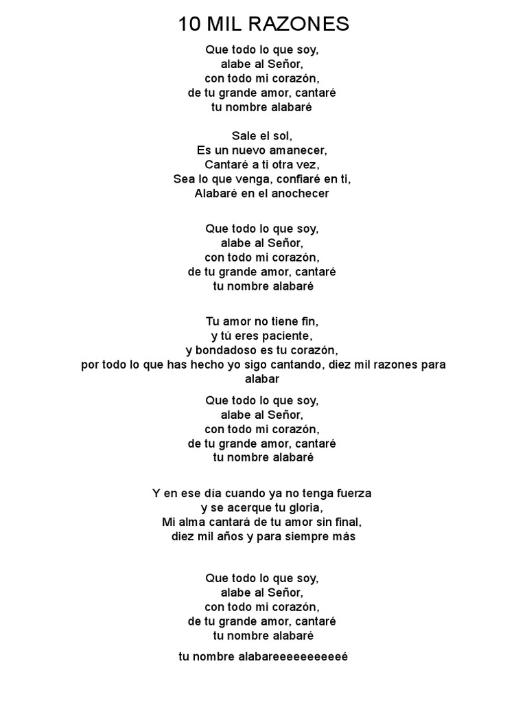 10 Mil Razones | PDF