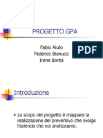 PROGETTO DI GPA