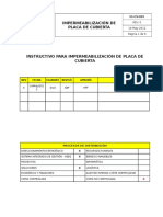 IO-CV-005 Impermeabilización Placa de Cubierta