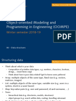 Object-Oriented Modeling and Programming in Engineering (OOMPE)